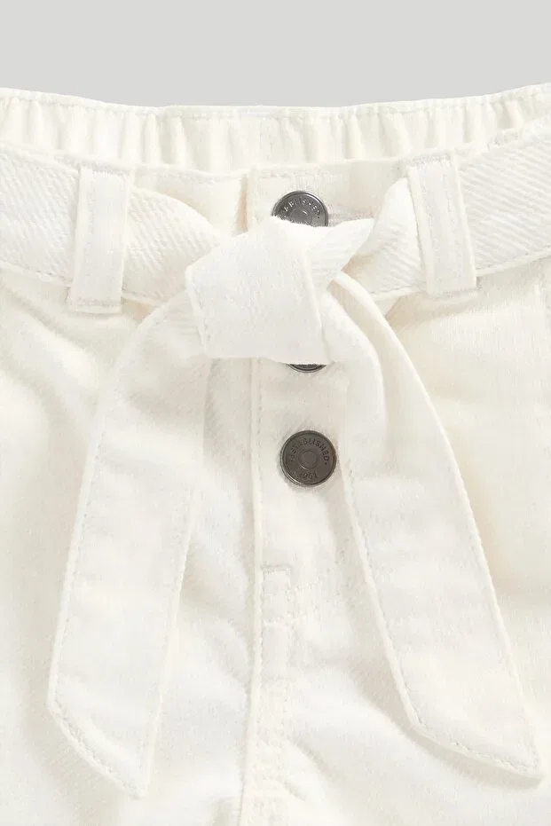 Детские шорты для девочек хлопковые Mothercare, White — фото 2