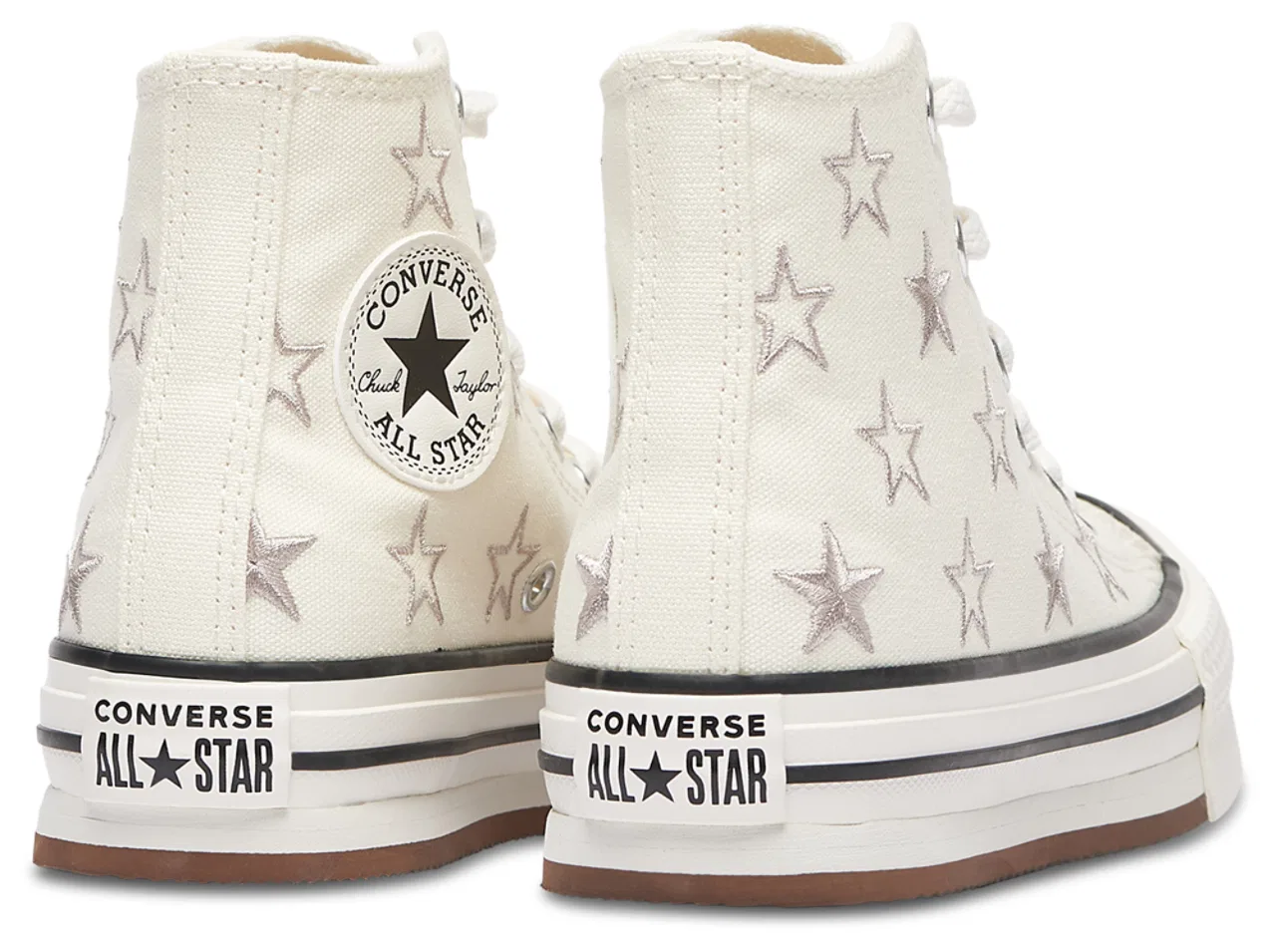 Кеды для девочек CTAS Eva Lift Converse, цвет Egret/Papyrus/Vintage White — фото 3