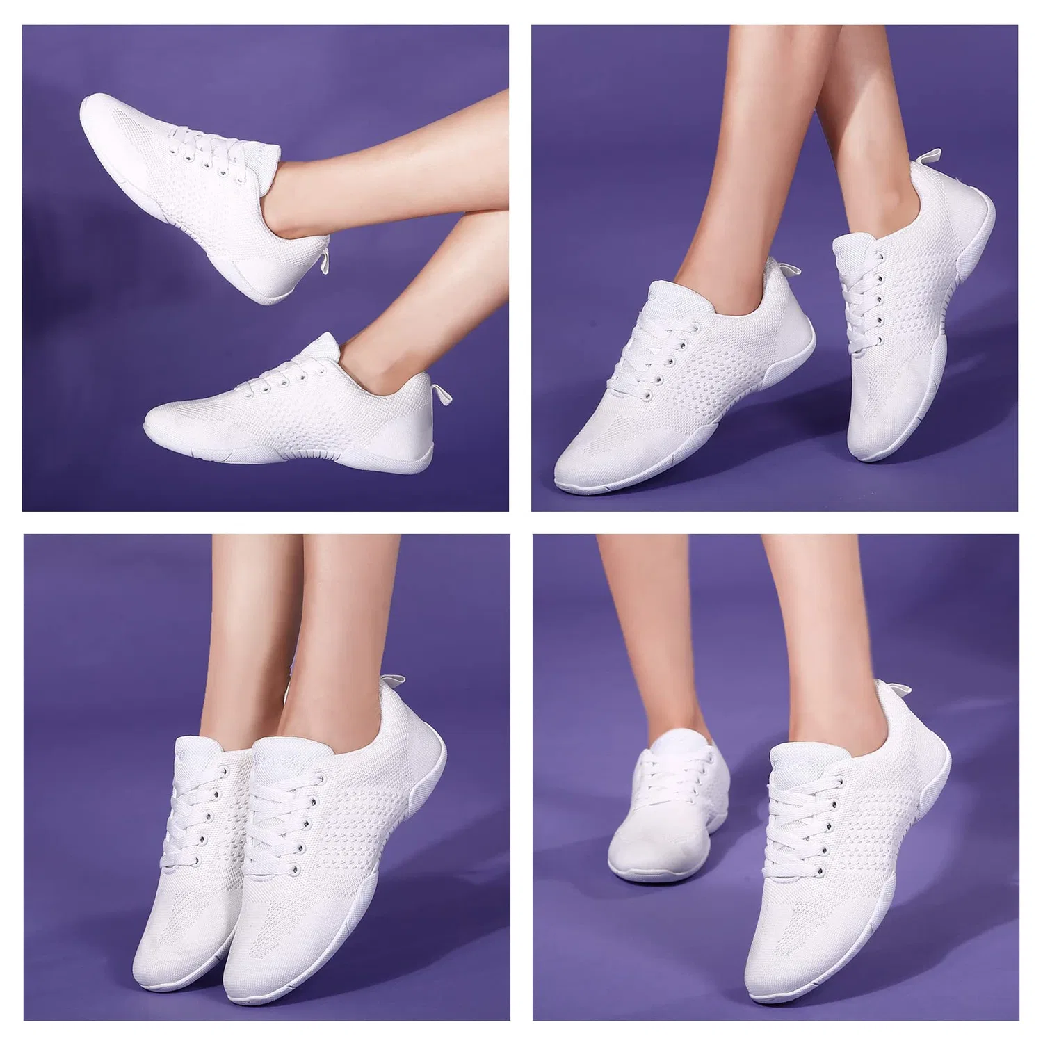 Детские кроссовки для девочек для чирлидинга FLIOZY, White 2 — фото 2