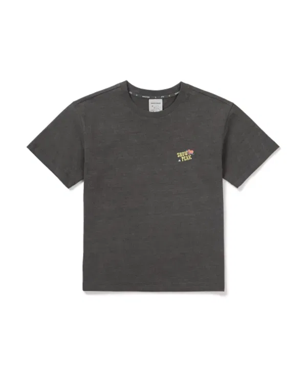 Футболка с принтом, i bt21, Snow Peak Apparel Kids, темно-серый — фото 2