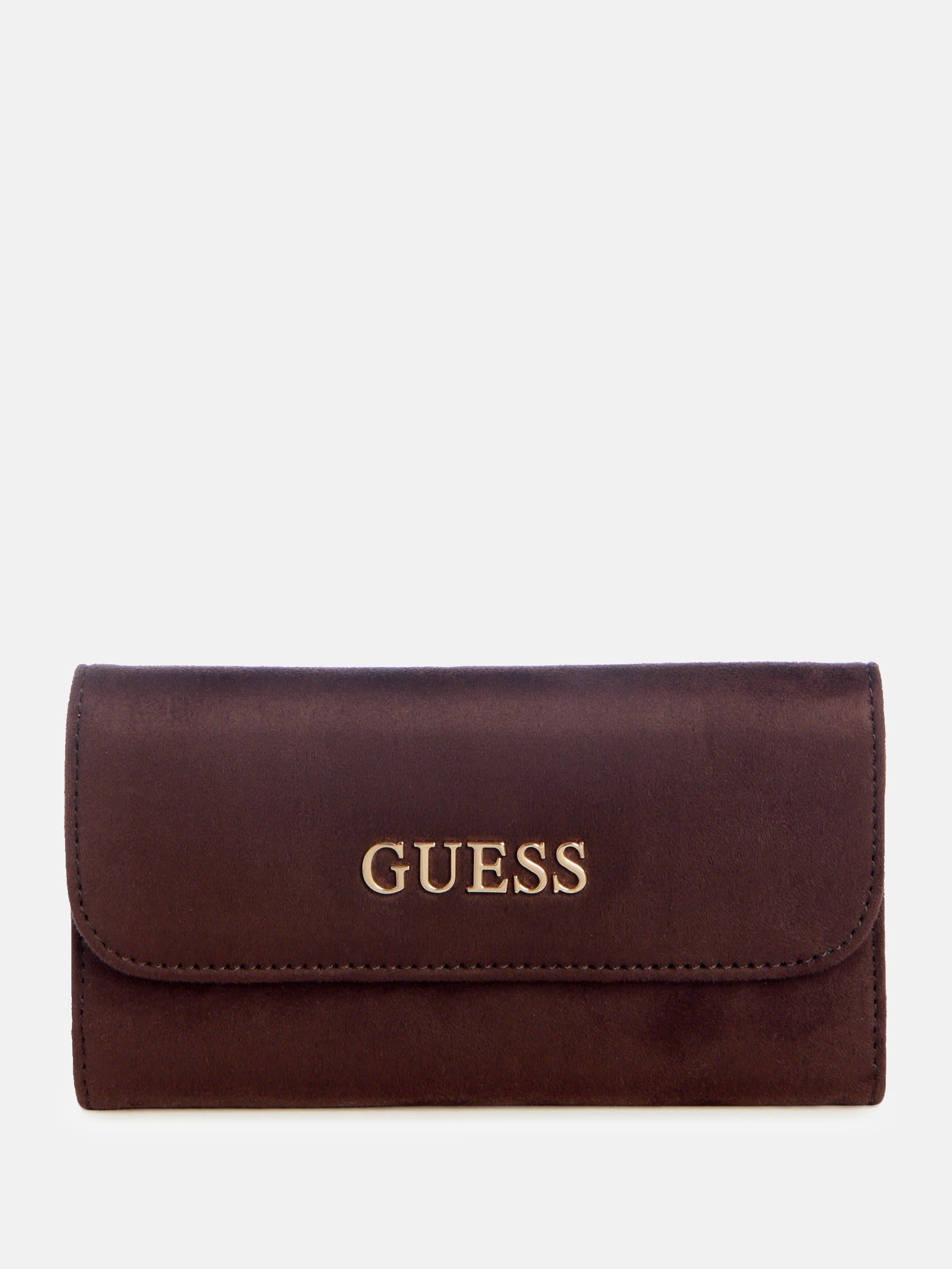 

Демилза Искусственная Замша Узкий Клатч Кошелек Guess Factory, Chocolate