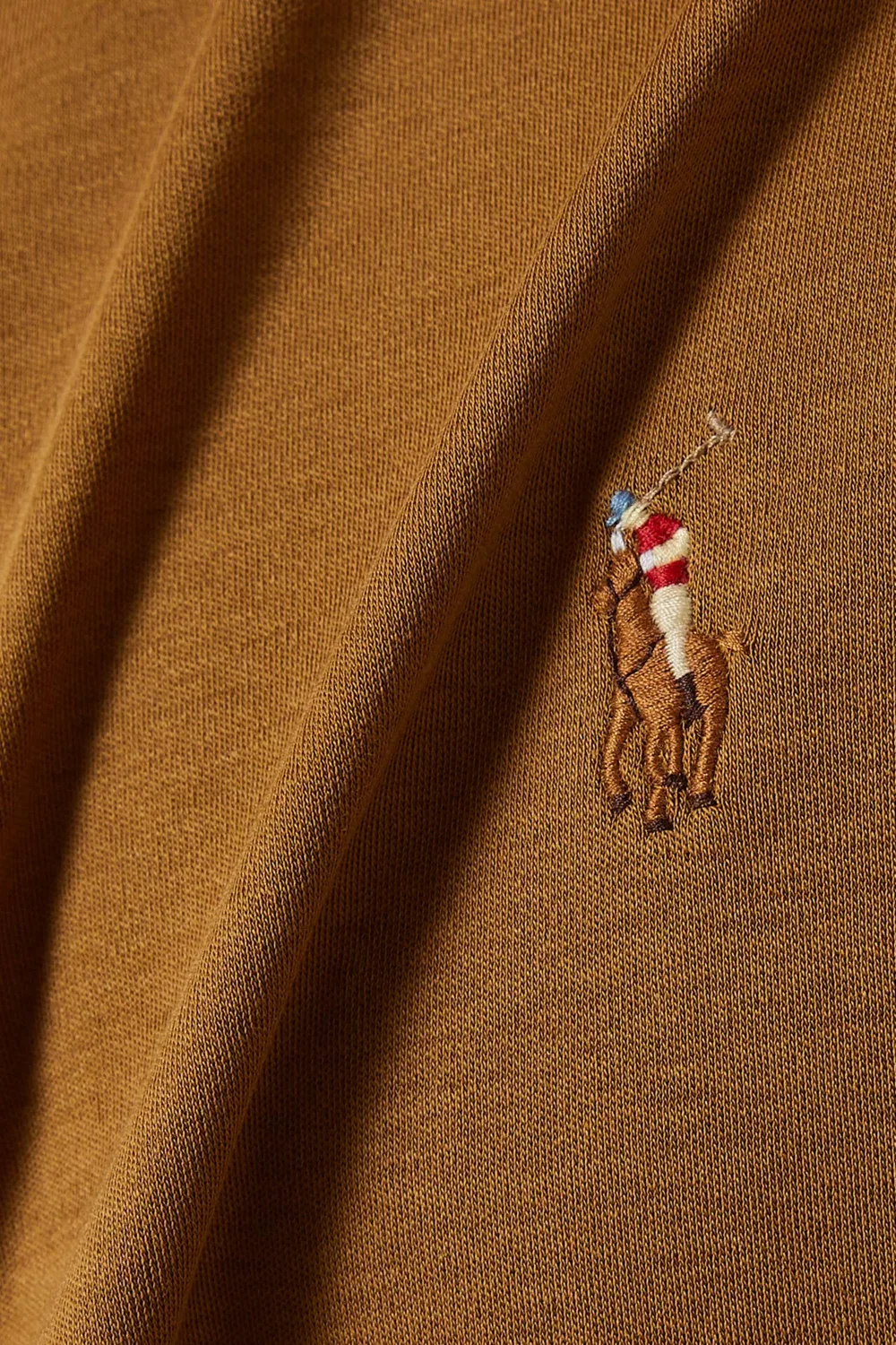 Поло с принтом логотип Polo Ralph Lauren, мужской — фото 4