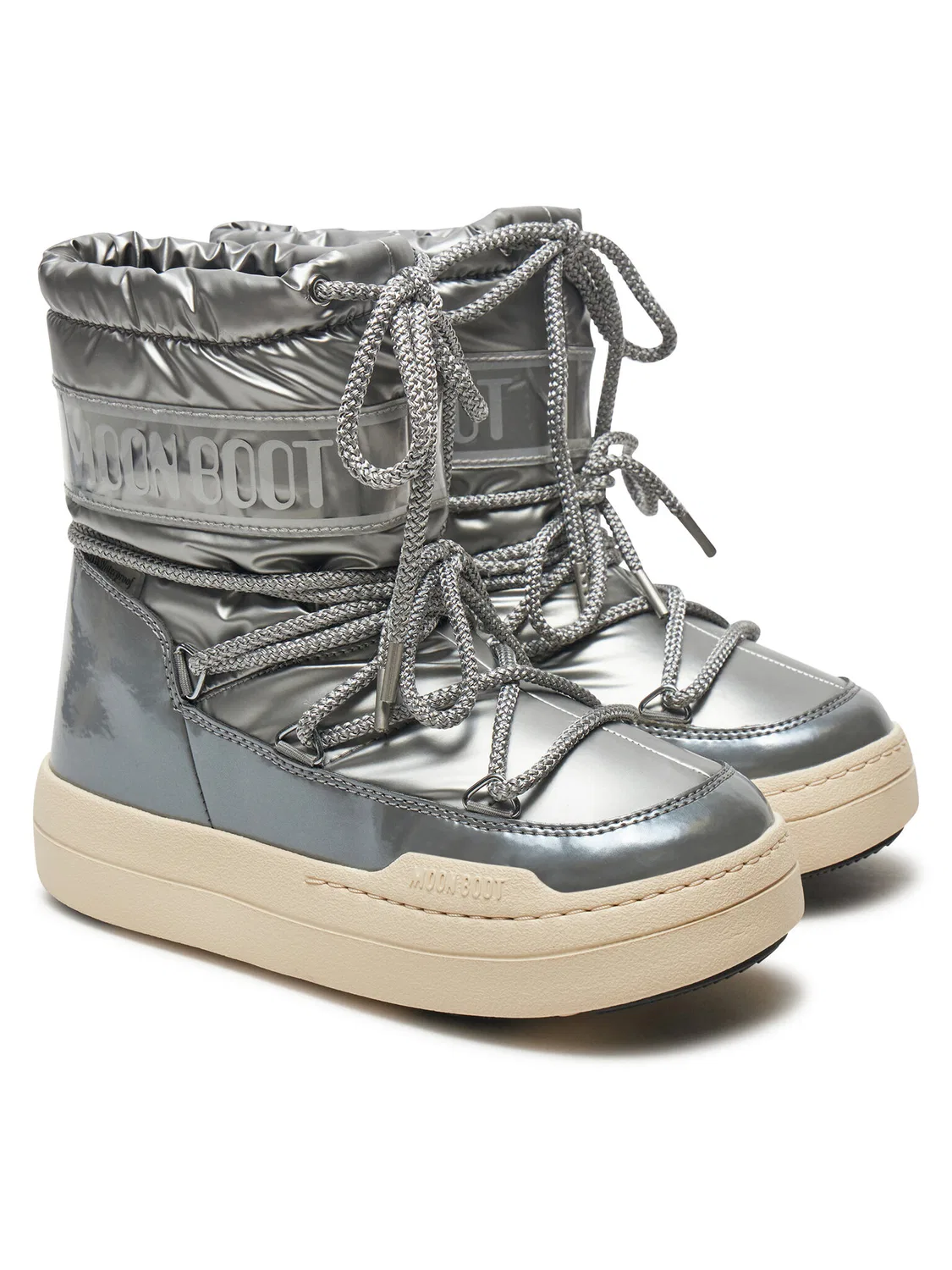 Снегоступы для девочки Junior Park Moon Boot, серебристый — фото 2