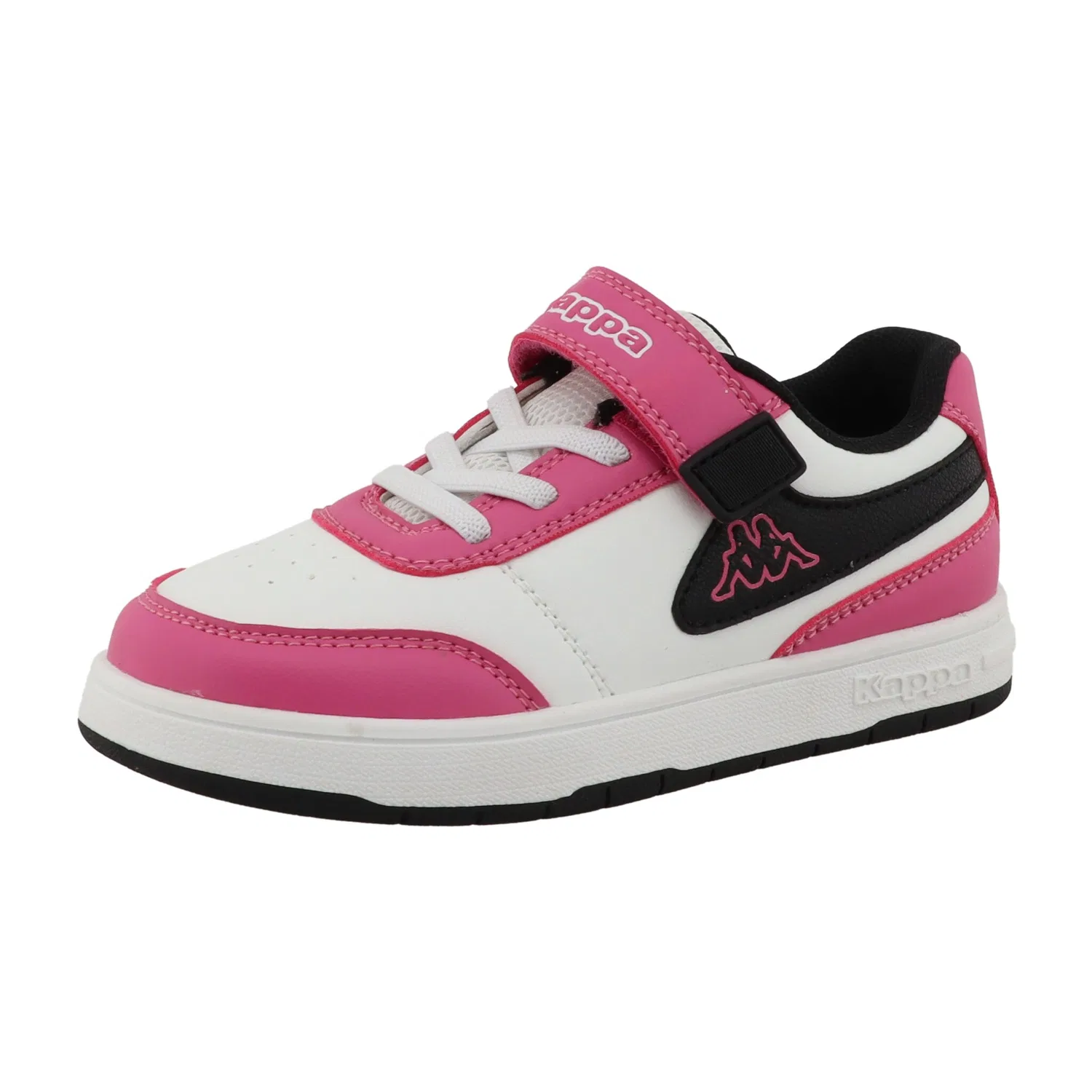 Детские кроссовки на шнуровке Kappa KORA, Pink/White/Black