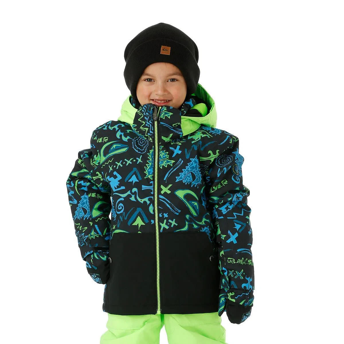 Куртка детская снего-защитная с капюшоном Little Mission Quiksilver, True Black