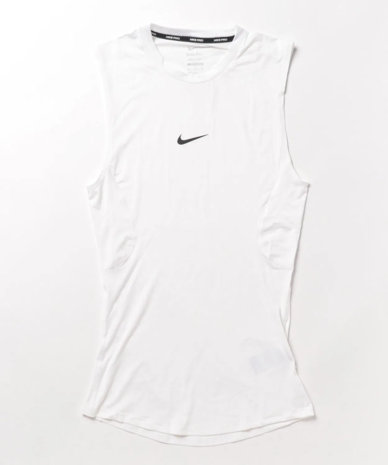 Мужская майка без рукавов с принтом Nike Pro Dri-FIT, модель NP DF NIKE, Белый