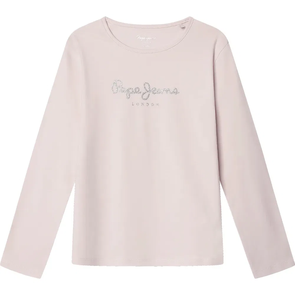 Детская футболка с длинным рукавом Hana Glitter Pepe jeans, Beige
