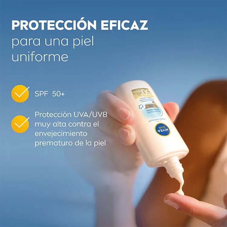 Солнцезащитный флюид для лица SPF 50+ NIVEA, Tono Medio — фото 2