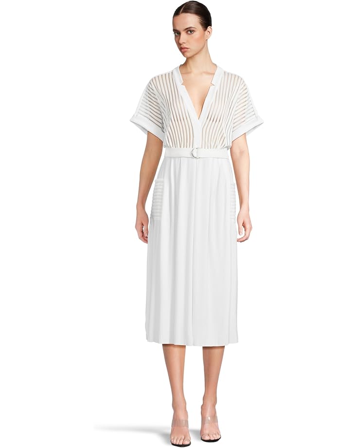 

Платье Norma Kamali Geralyn Short Sleeve Dress To Midcalf, цвет Snow White