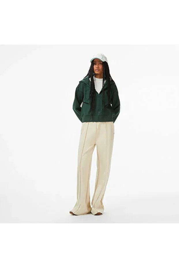 Женские свитшот с капюшоном Lacoste, Yzp-Green — фото 4