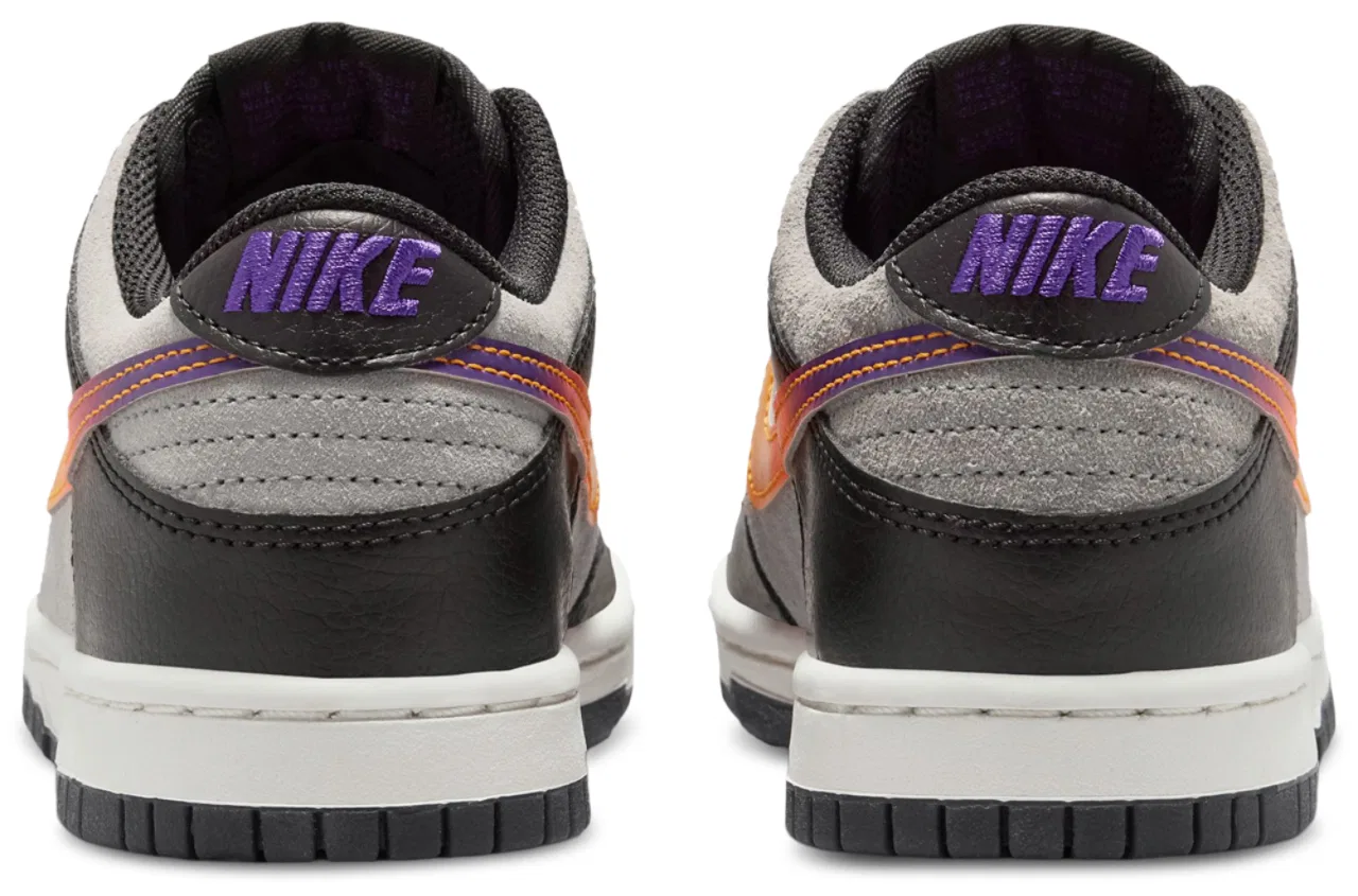 Кроссовки для мальчиков Dunk Low Nike, цвет Grey/Purple/Orange — фото 3