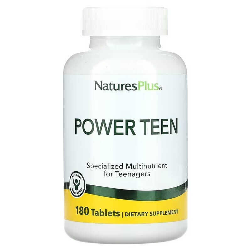 

Мультивитамины для подростков NaturesPlus Power Teen, 180 таблеток