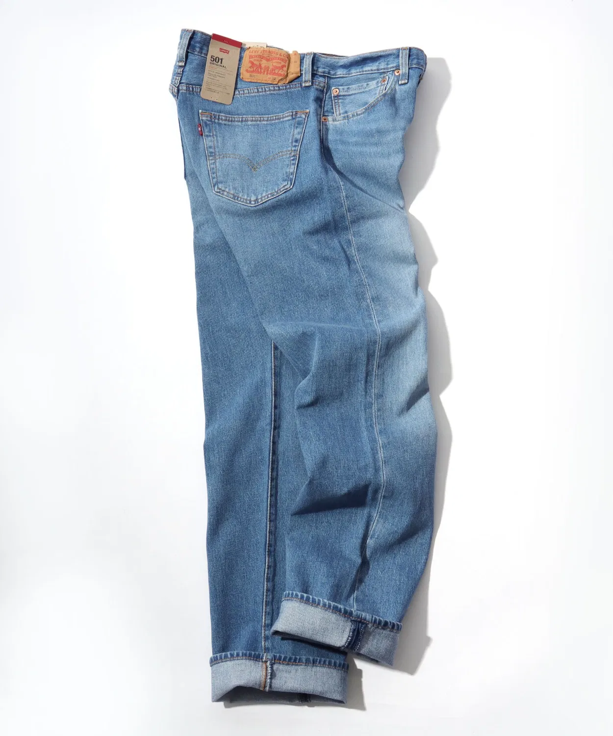 Мужские джинсы прямого кроя Levi's 501 Regular Straight, Light Indigo Blue