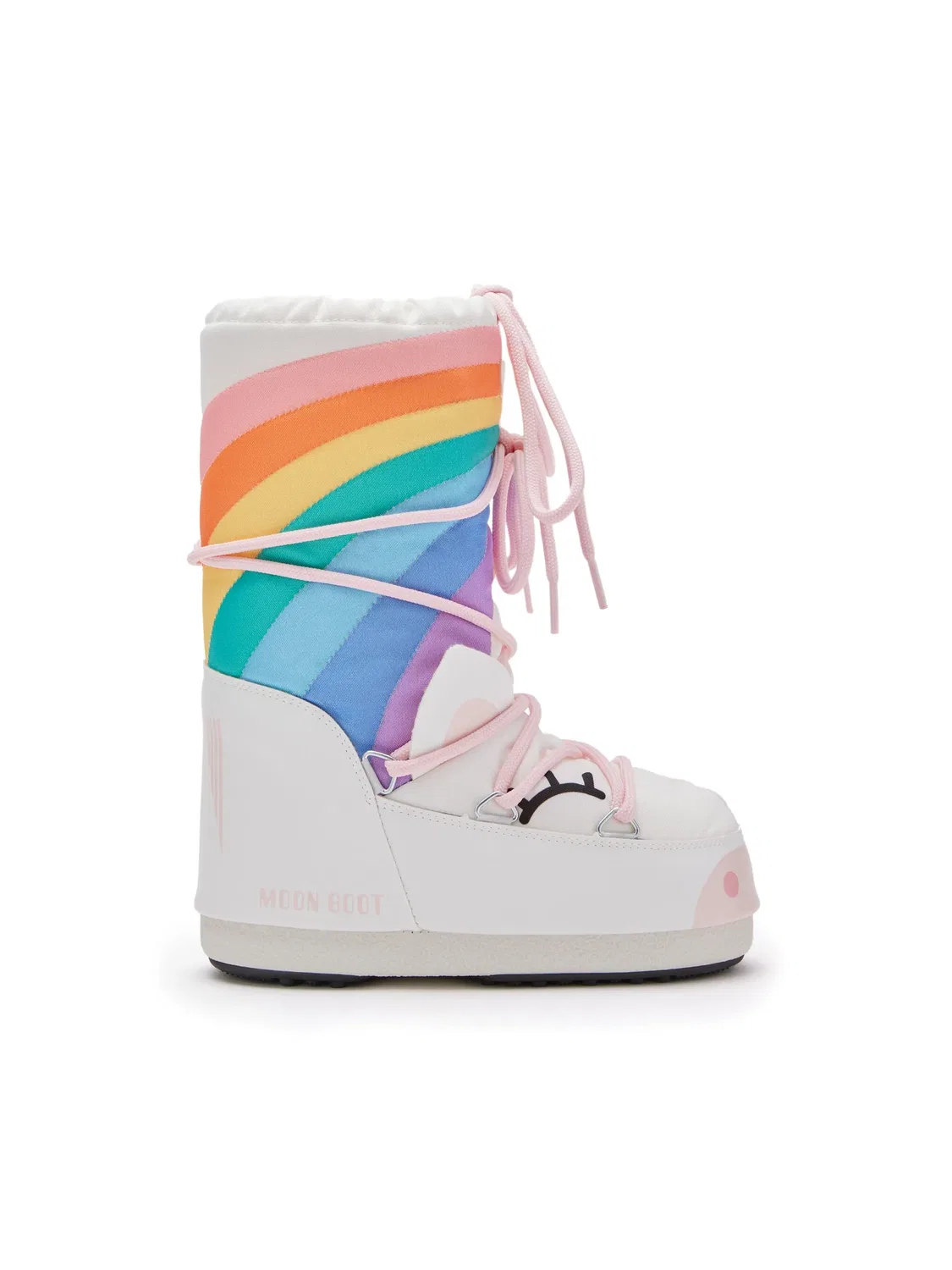 Снежные ботинки Icon Unicorn Moon Boot, белый/многоцветный