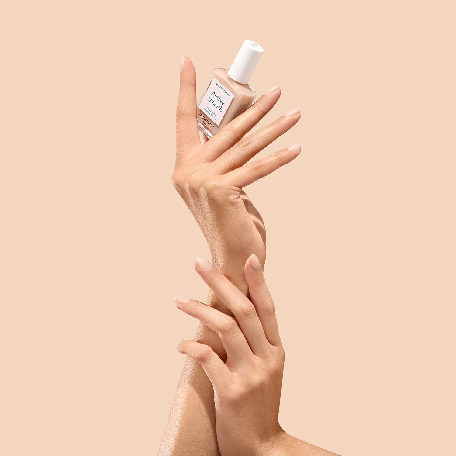 Лак для ногтей Active Smooth 15 мл с рициновыми волокнами, Make-up & Pflegelack, MANUCURIST, Smooth 01 — фото 3