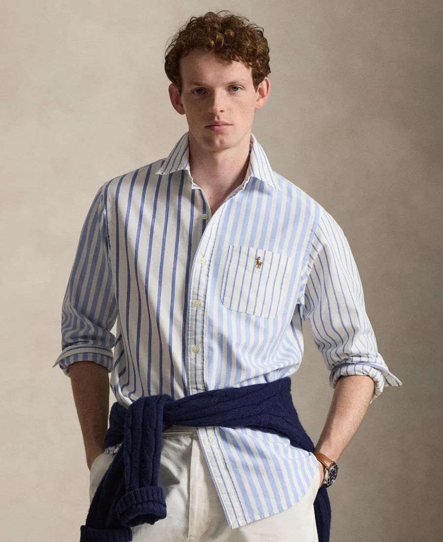 Мужская рубашка с длинным рукавом с принтом, модель Nautical Funshirt Polo Ralph Lauren, 7274 Nautical Funshirt