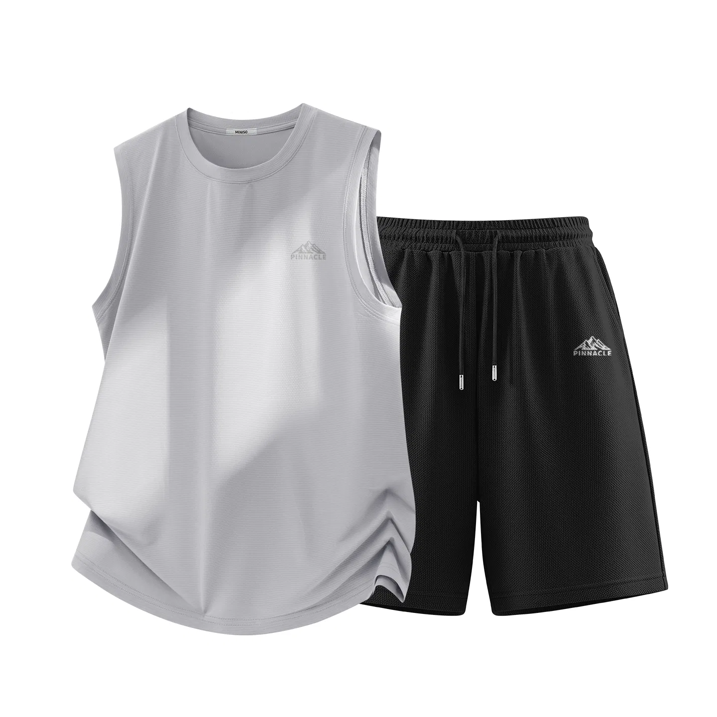 Спортивный комплект для детей Минималистичный дизайн MINISO, Light Gray+Black