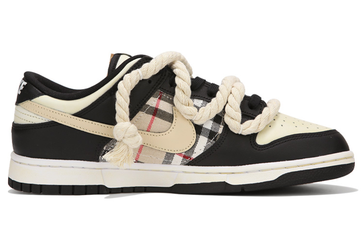 Кроссовки Nike Dunk Skateboard Shoes Men Low-Top Beige Yellow/Black — фото 2