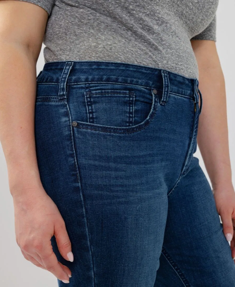 Джинсы-клеш с высокой посадкой Avery Curvy Fit Silver Jeans Co., Filtered Heart — фото 4