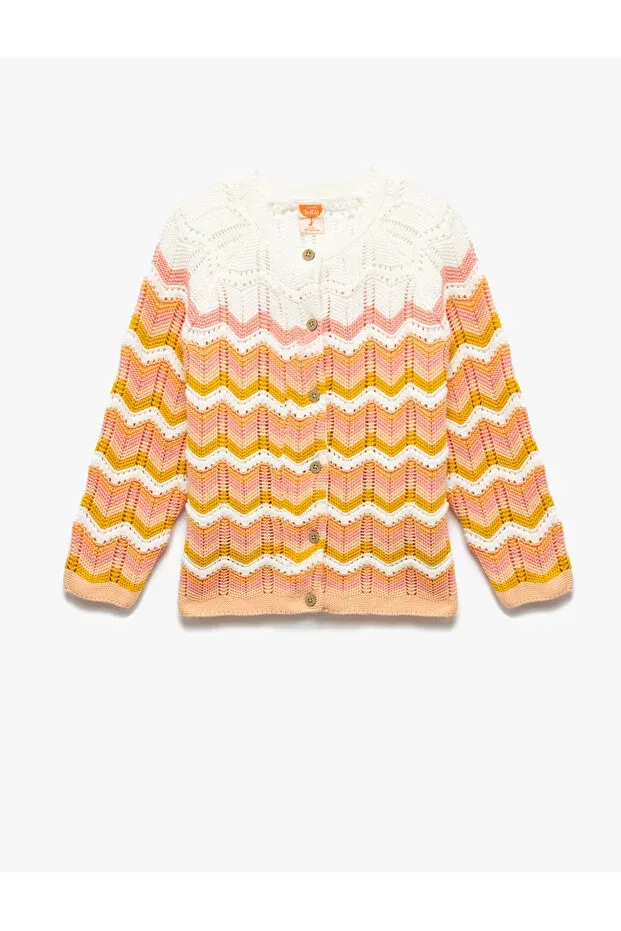 Детский кардиган для девочек хлопковый Koton, Pink Striped