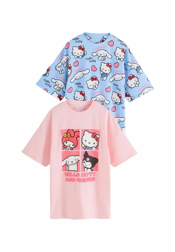 Комплект ночных рубашек 2 шт с принтом Hello Kitty Regular fit Next Pink/Blue, синий/розовый