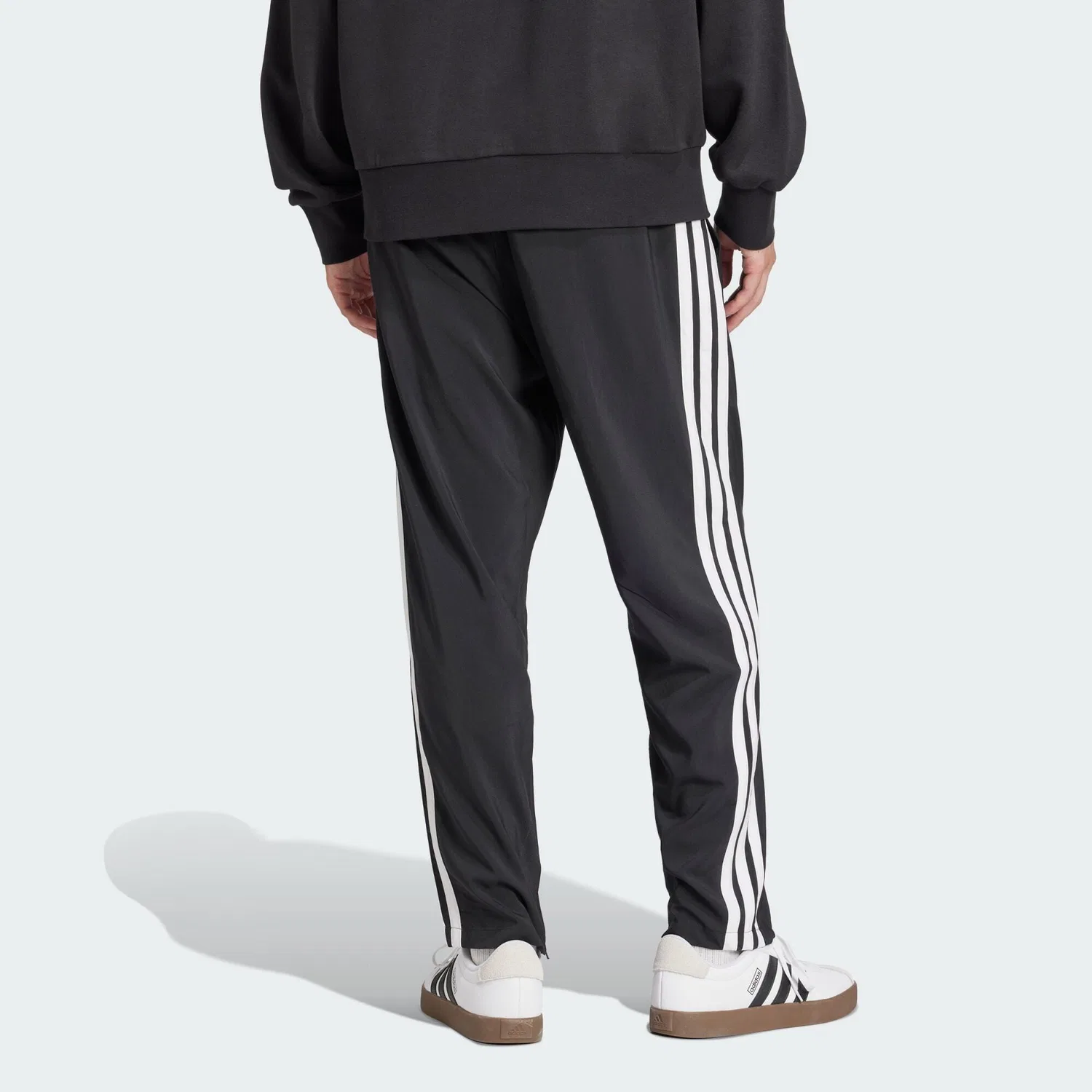 Мужские спортивные штаны с 3 полосками Essentials 3-Streifen Stanford Open Hem Hose Adidas, Schwarz — фото 3