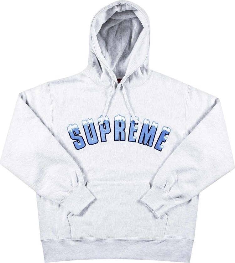 

Толстовка Supreme Icy Arc Hooded Sweatshirt 'Ash Grey', серый