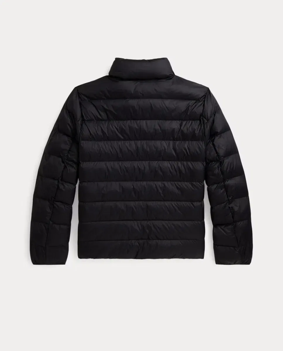 Детская куртка-пуховик для девочек из переработанного нейлона Polo Ralph Lauren, Черный — фото 2