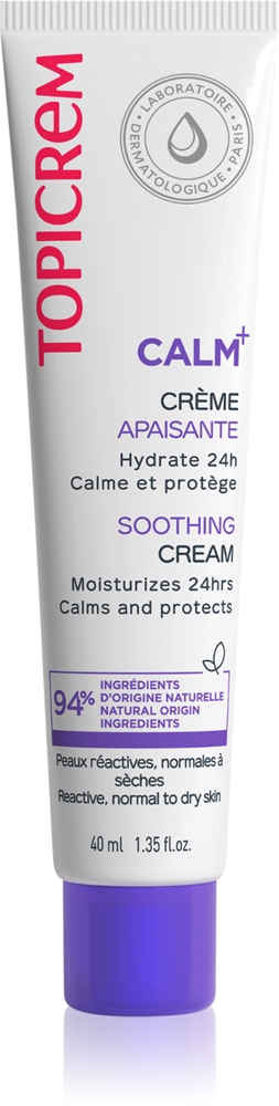 

Успокаивающий крем Uh Face Calm+ с легкой текстурой, успокаивающий увлажняющий крем для нормальной и комбинированной кожи Topicrem, 40 мл