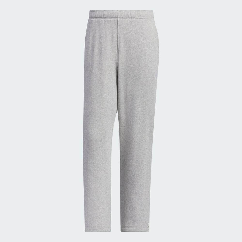 

Брюки Adidas Essentials Plus Regular Fit Small Logo French Terry Open Hem, серый