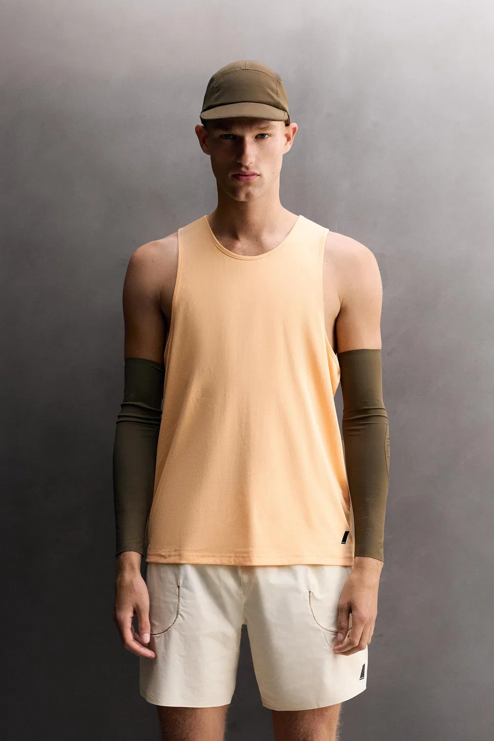 Легкая беговая майка ZARA, Orange — фото 2