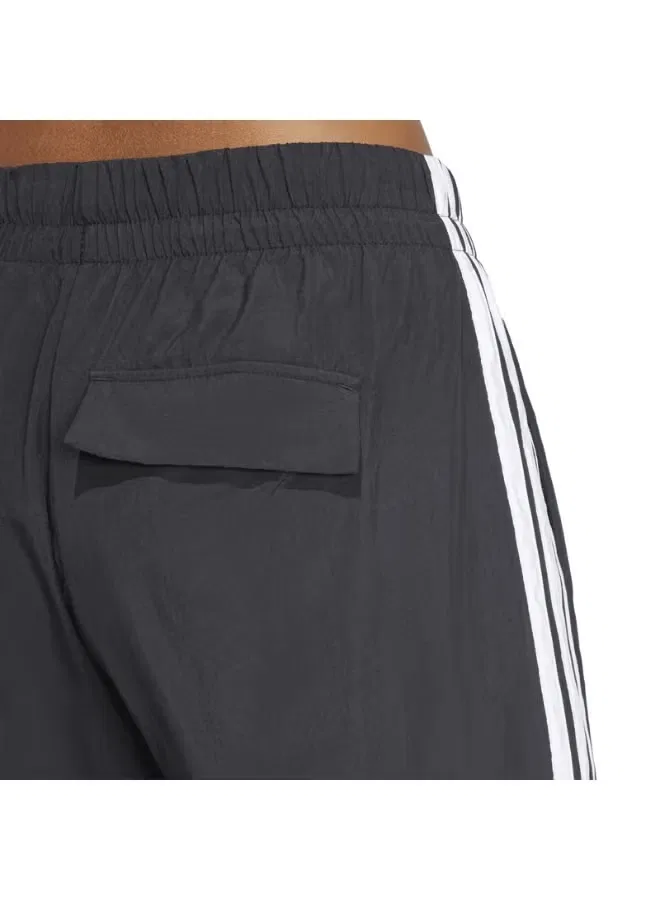 Брюки-парашют свободные Essentials 3-Stripes Adidas, черный — фото 4