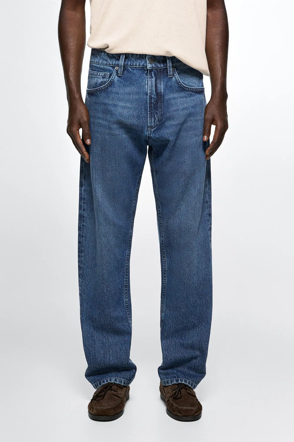 Джинсы Massimo Dutti Relaxed-Fit, синий