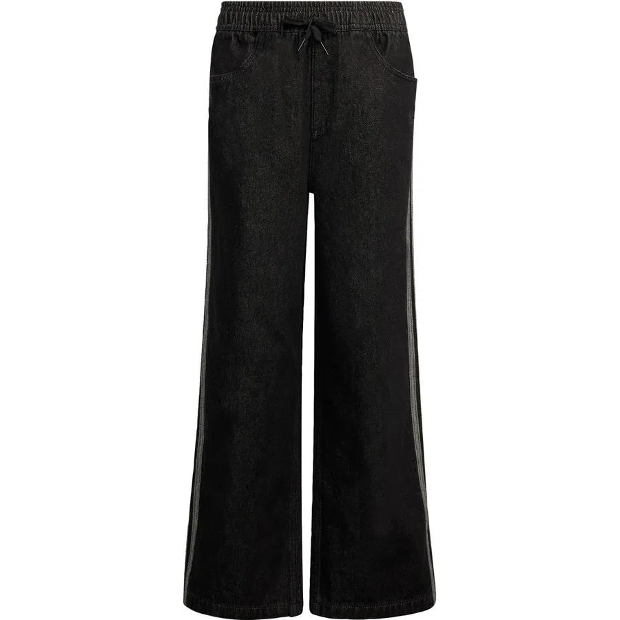 Спортивные брюки из денима Firebird Denim Track Pants adidas, Черный — фото 3