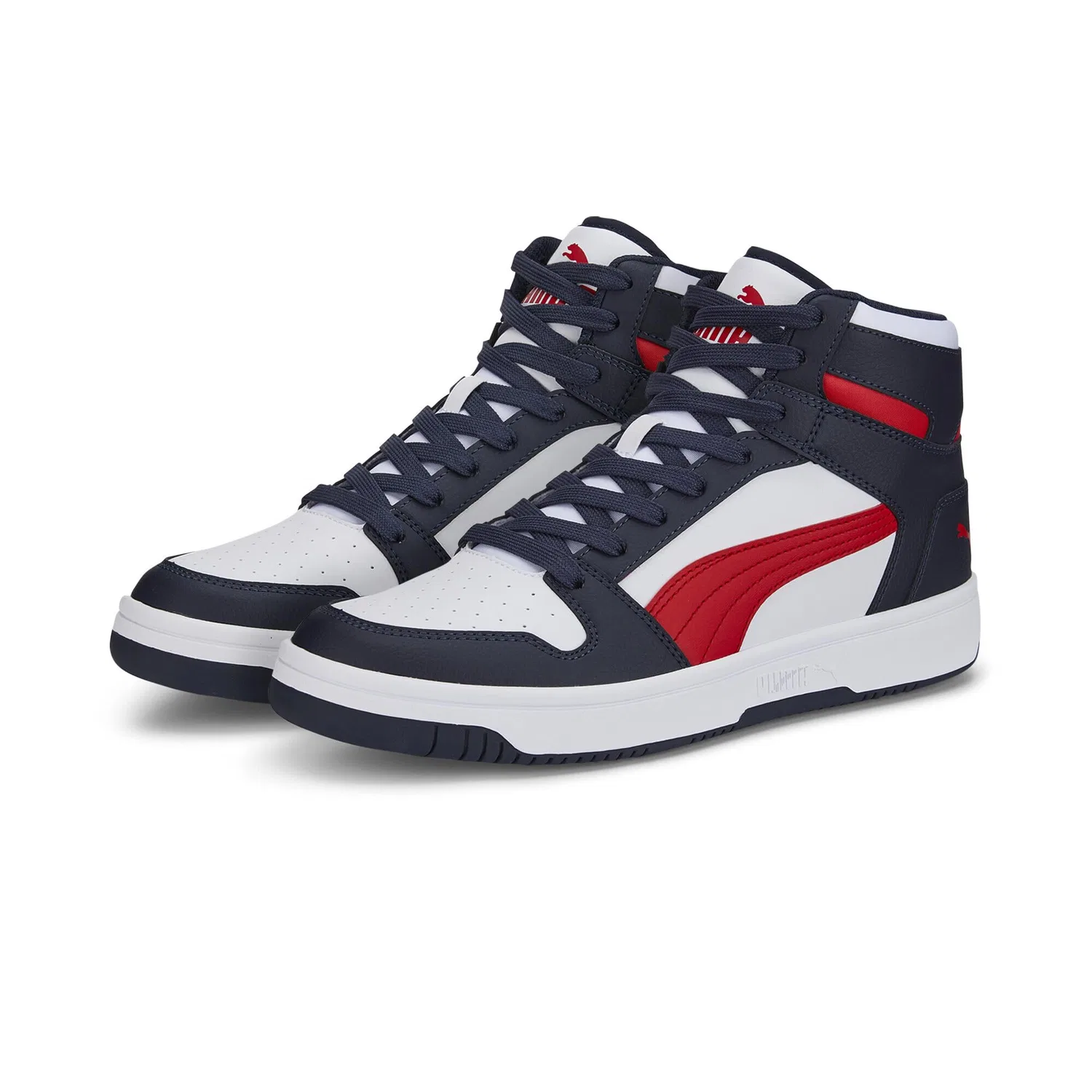 Детские кроссовки для девочек без каблука PUMA ST Runner NL Unisex Trainers PUMA, Parisian Night High Risk Red White Blue — фото 3