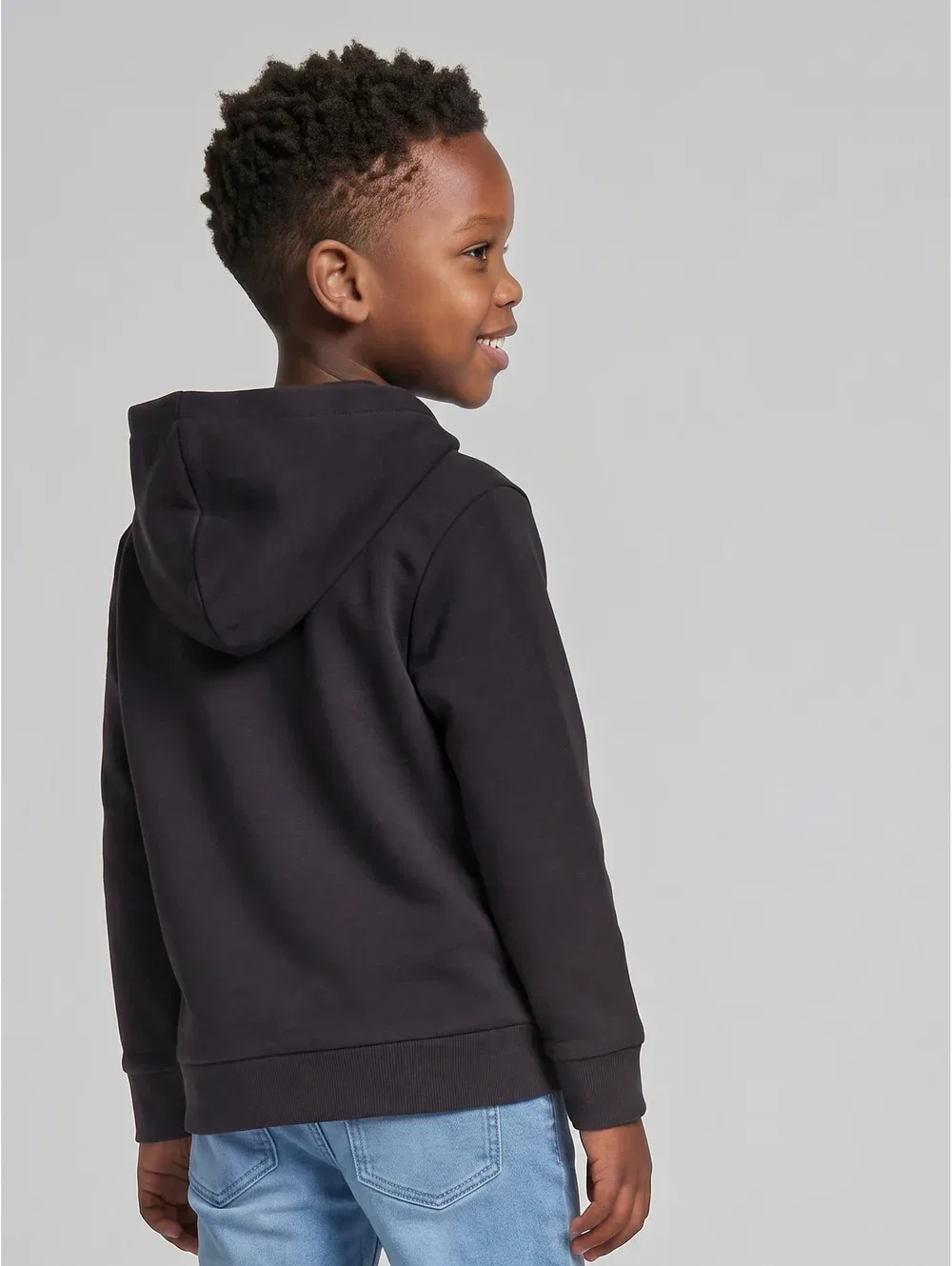 Толстовка с капюшоном Strick & Sweats с фотопринтом - толстовка с капюшоном Tom Tailor, Coal Grey — фото 3