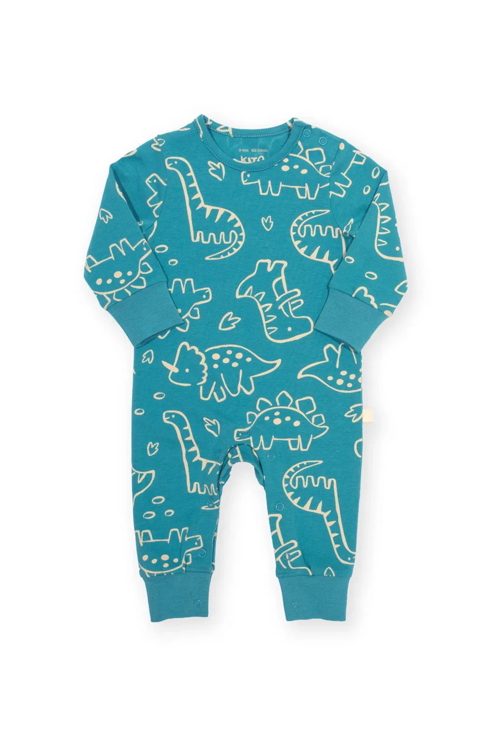 Детский боди-комбинезон с принтом Baby Doodle Dino Kite, Blue