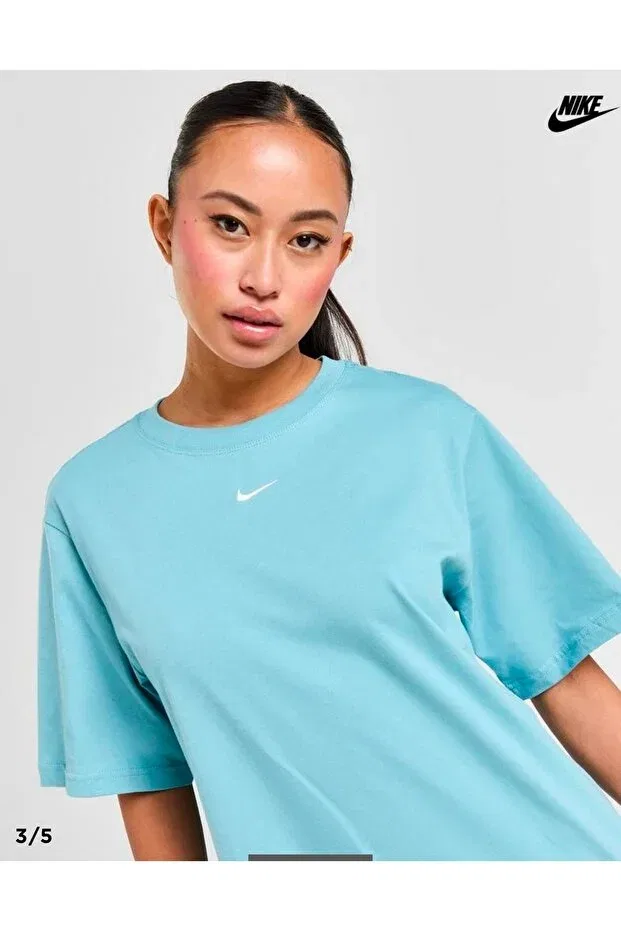 Женская футболка свободного кроя Nike, Blue — фото 3