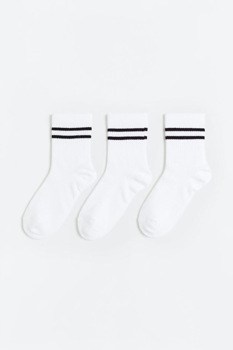 

Спортивные носки DryMove, 3 шт. H&M, белый