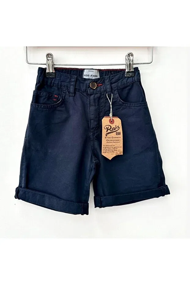 Детские шорты для мальчиков хлопковые Rois, Navy Blue — фото 4