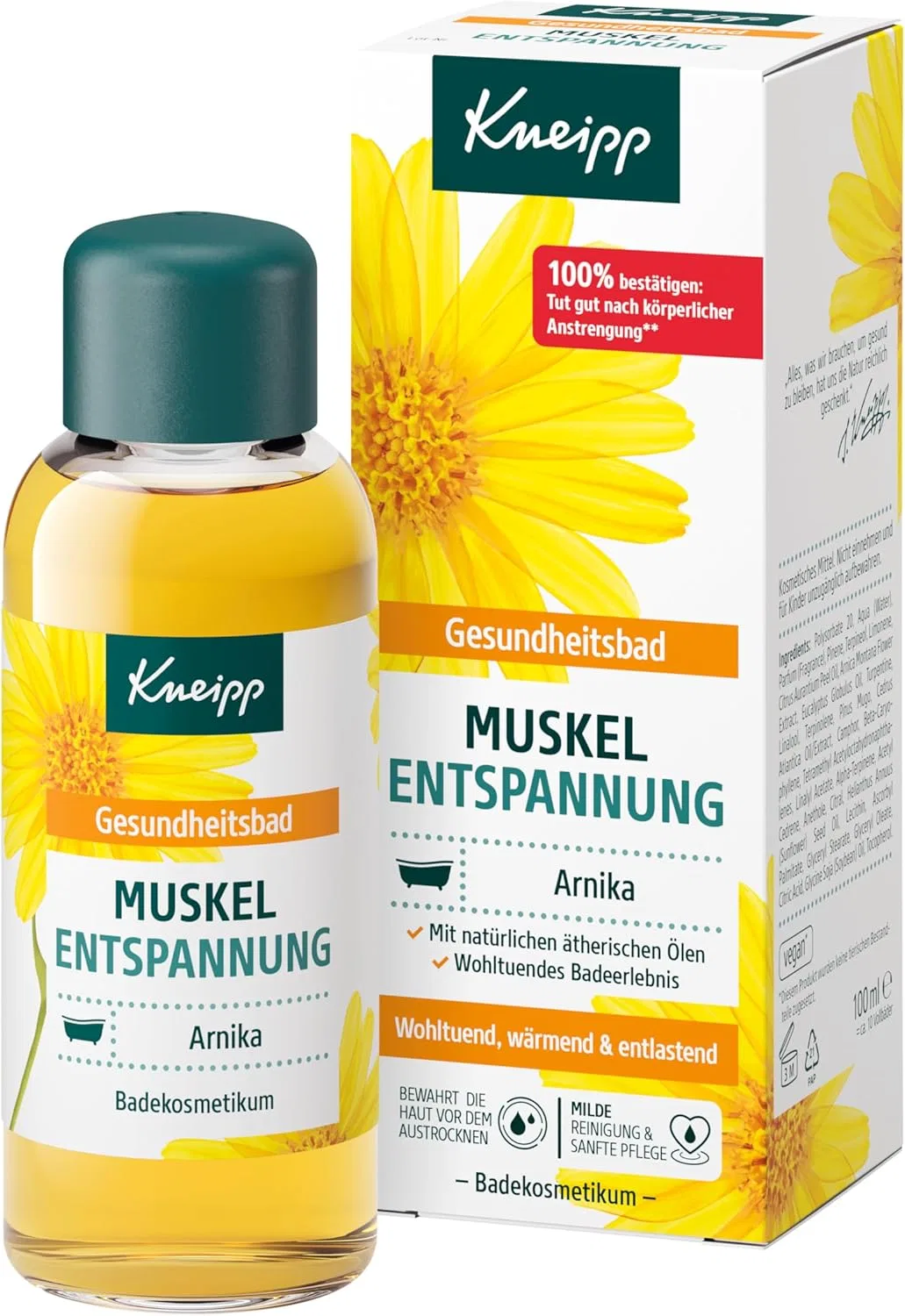 Масло для ванны, Арника, Kneipp, 100 мл
