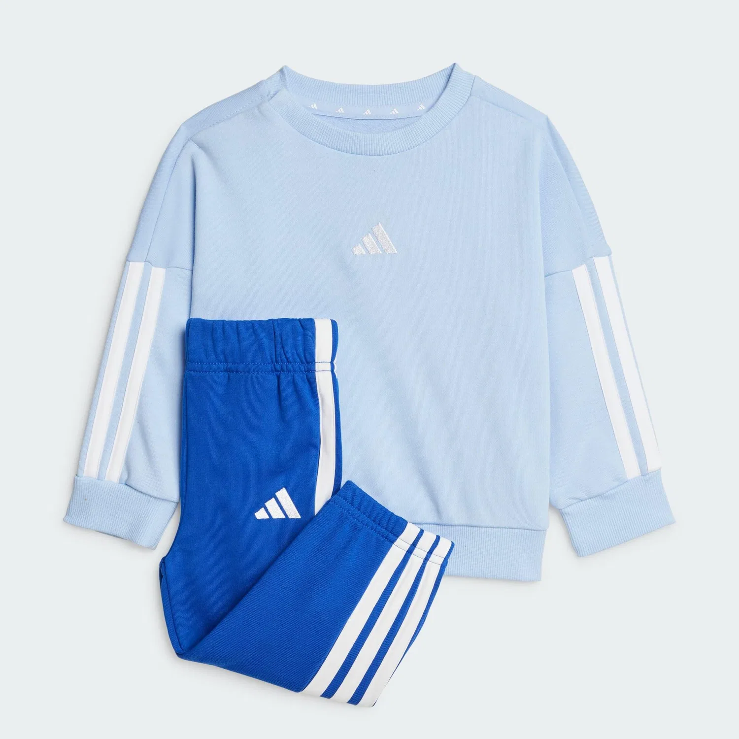Детский спортивный костюм Essentials Kids Jogginganzug Adidas, Kometblau / Weiss / Mediterranes Blau — фото 3