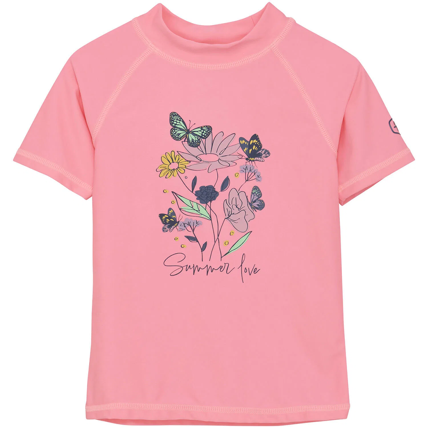 Детская футболка для плавания с принтом T-SHIRT PRINT UPF, Color Kids, Quarzrosa