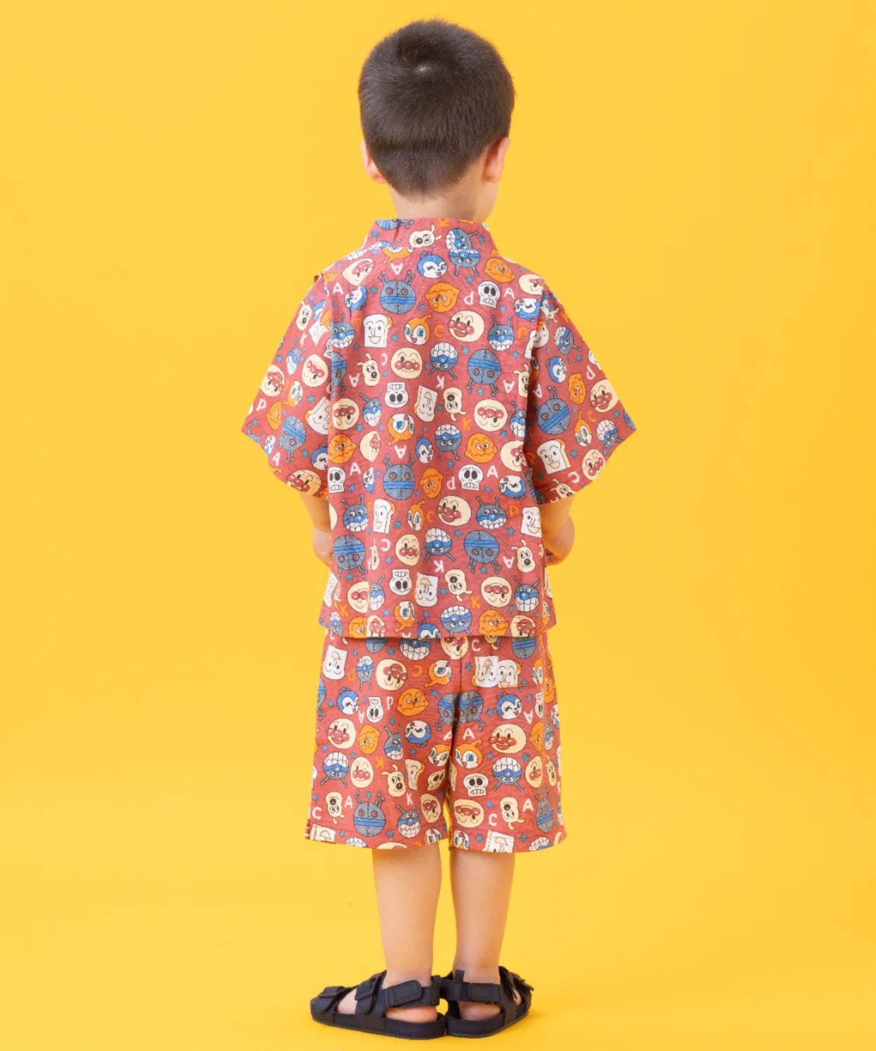 Детское кимоно с принтом, светящееся в темноте ANPANMAN KIDS COLLECTION, Red — фото 2