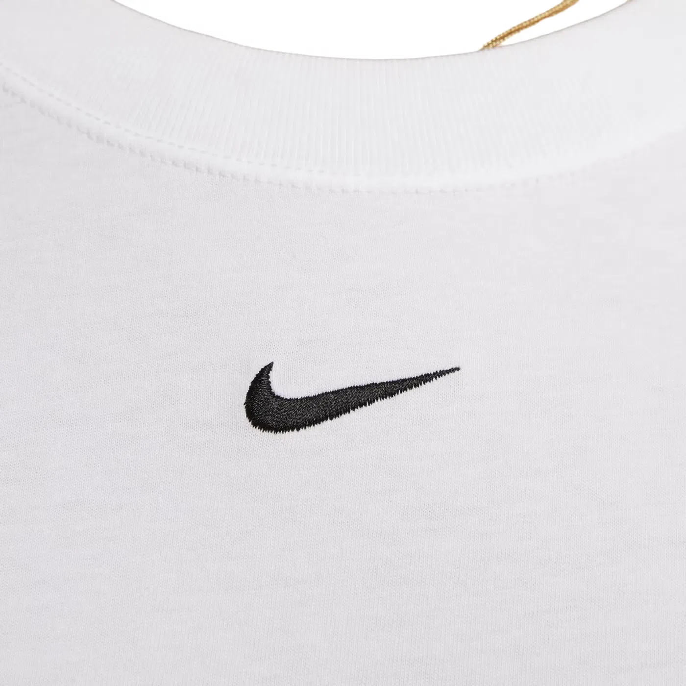 Футболка с принтом Swoosh Nike, белая — фото 4