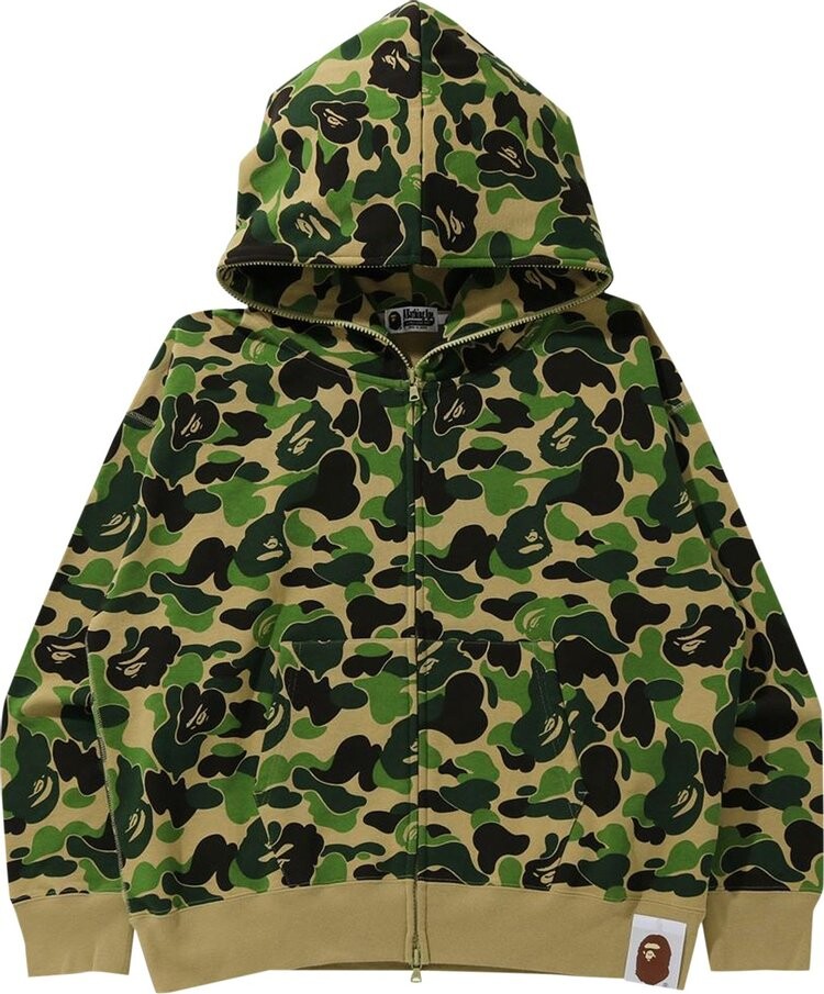 

Худи BAPE Giant ABC Camo Full Zip Hoodie 'Green', зеленый