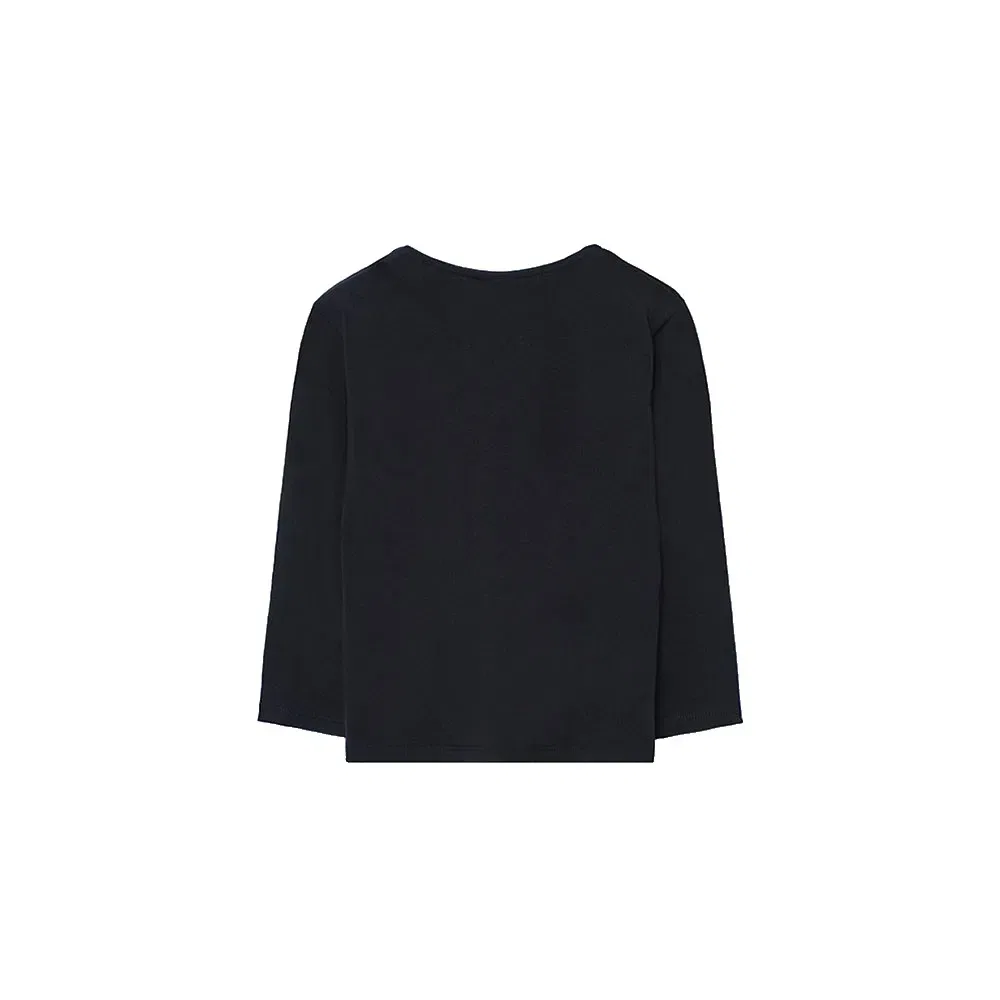 Футболка с длинным рукавом Stretch Knit Boboli, черный — фото 2