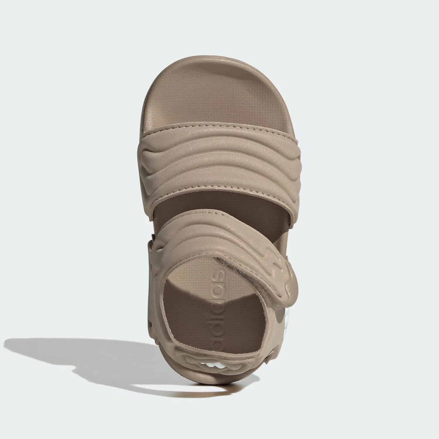 Детские сандалии с быстросохнущим ремешком Adidas ADILETTE SANDAL 3, Khakibeige Weiss Khakibeige — фото 2