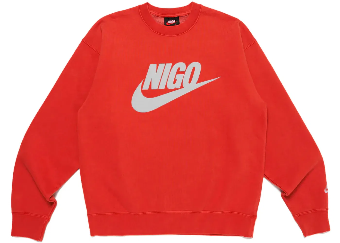 Мужской свитшот из флиса с принтом Nike x Nigo, Red