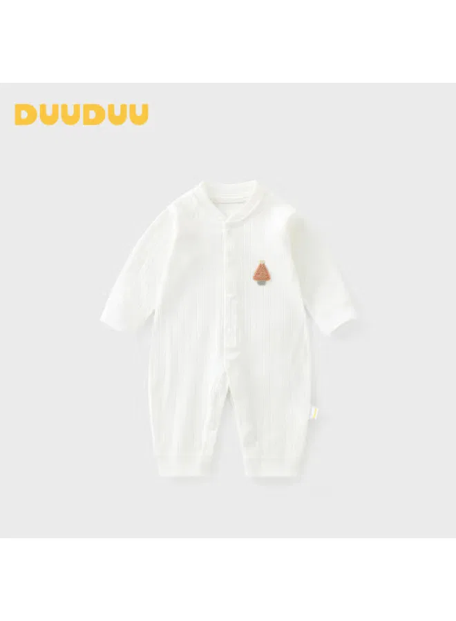Боди-комбинезон хлопковый для новорожденных Duuduu, белый